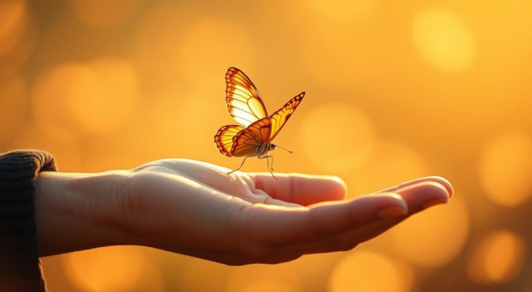 borboleta pousou em mim
